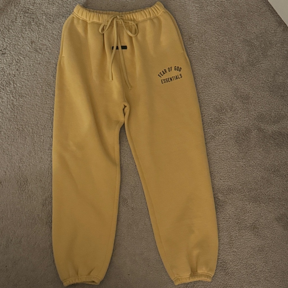 Fear of God Essentials Yellow Sweatpants